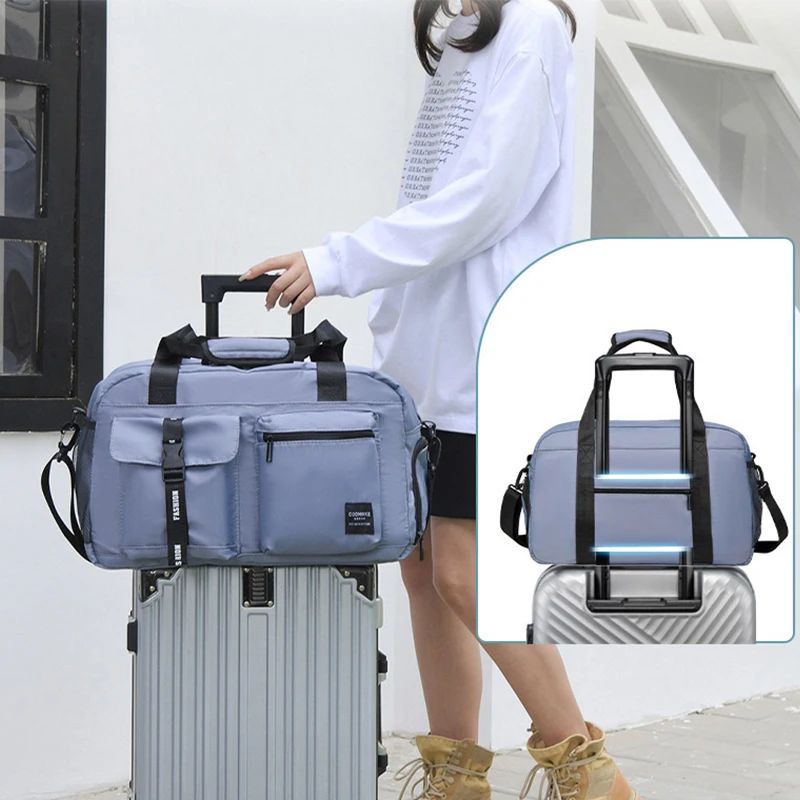 Yoga Fitness Bag - Große Fitnesstasche Sporthandtasche Damen Trocken Nass