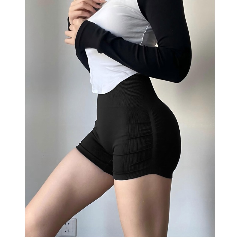 Yoga Daily Fitness - Mädchen-Yoga-Shorts mit mittlerer Taille und Hüftdefinition,