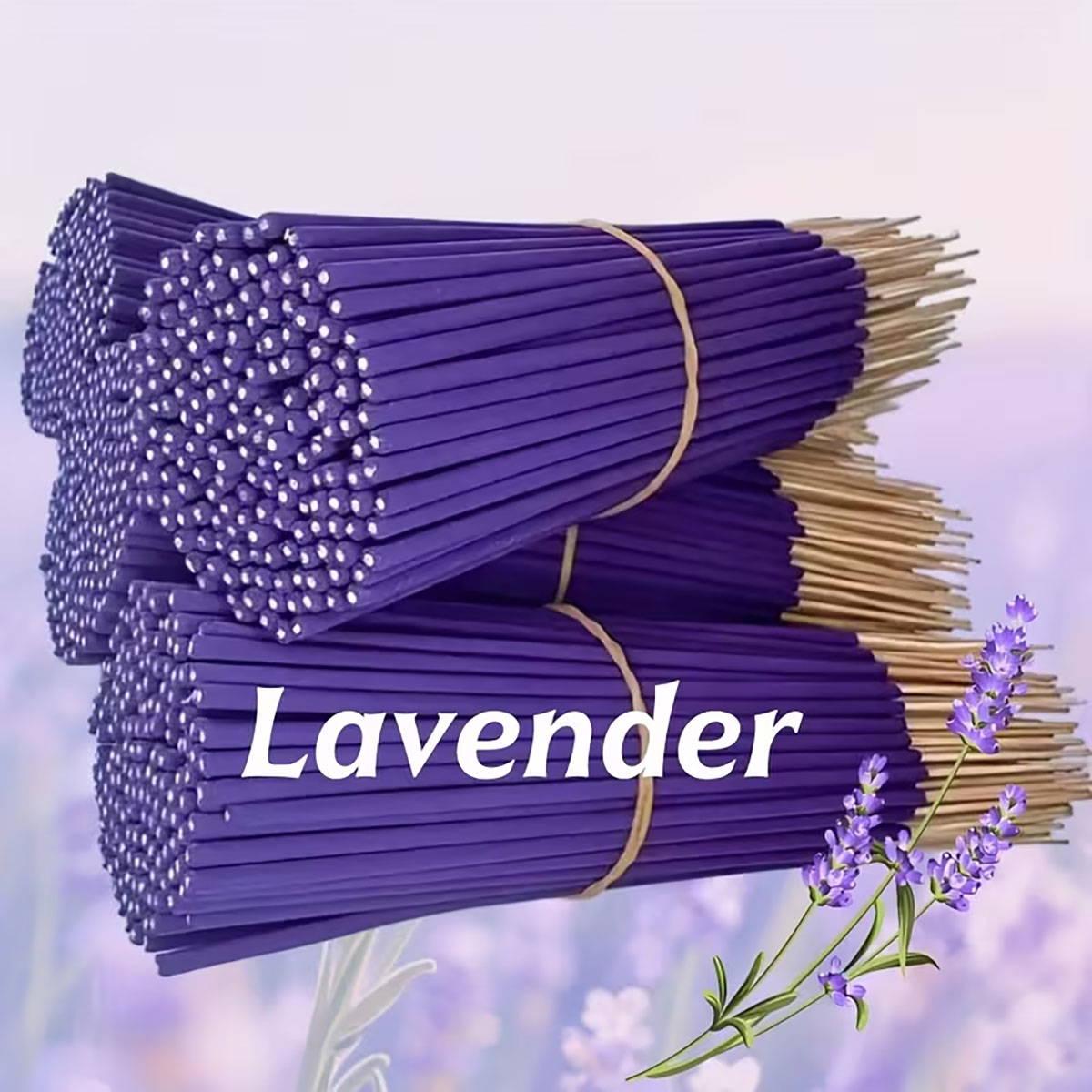 Yoga Fitness Rooms - Lavendel Premium Aromatherapie-Räucherstäbchen, 8 Stück. 66
