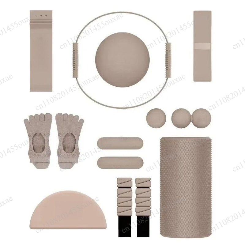 Yoga Fitness Logo - Fitness-Set mit Eigenem Logo: Langhantel, Silikon-Hanteln,