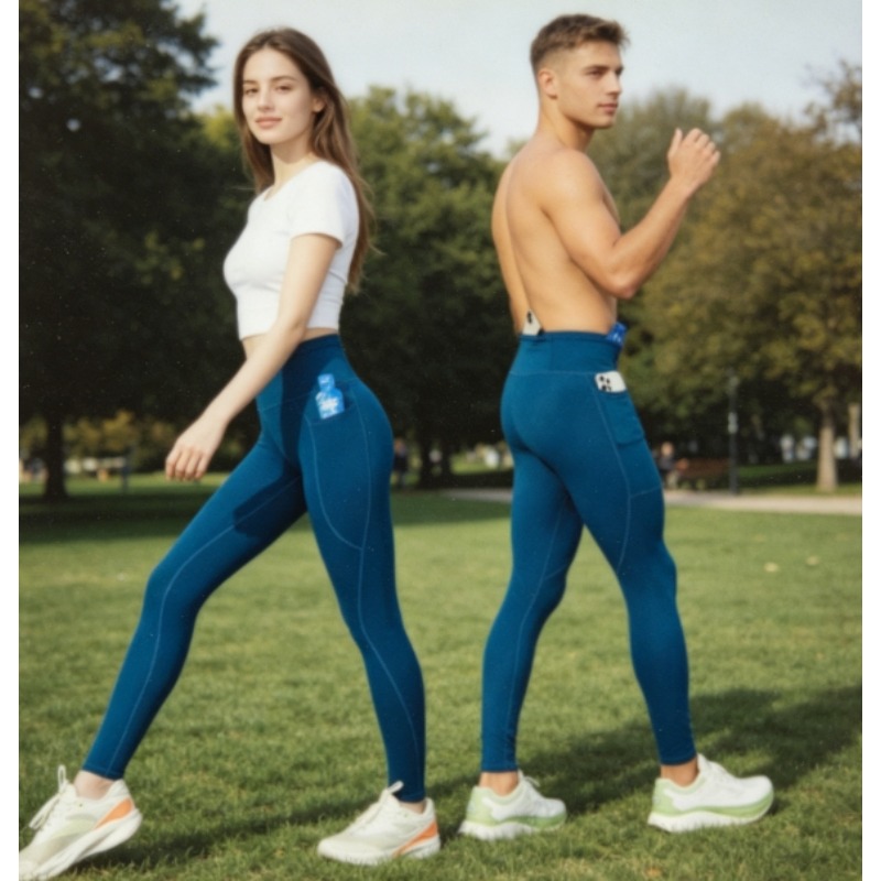 Yoga Daily Fitness - Unisex Kompressions-Yogahose mit Hohem Bund, Dehnbar