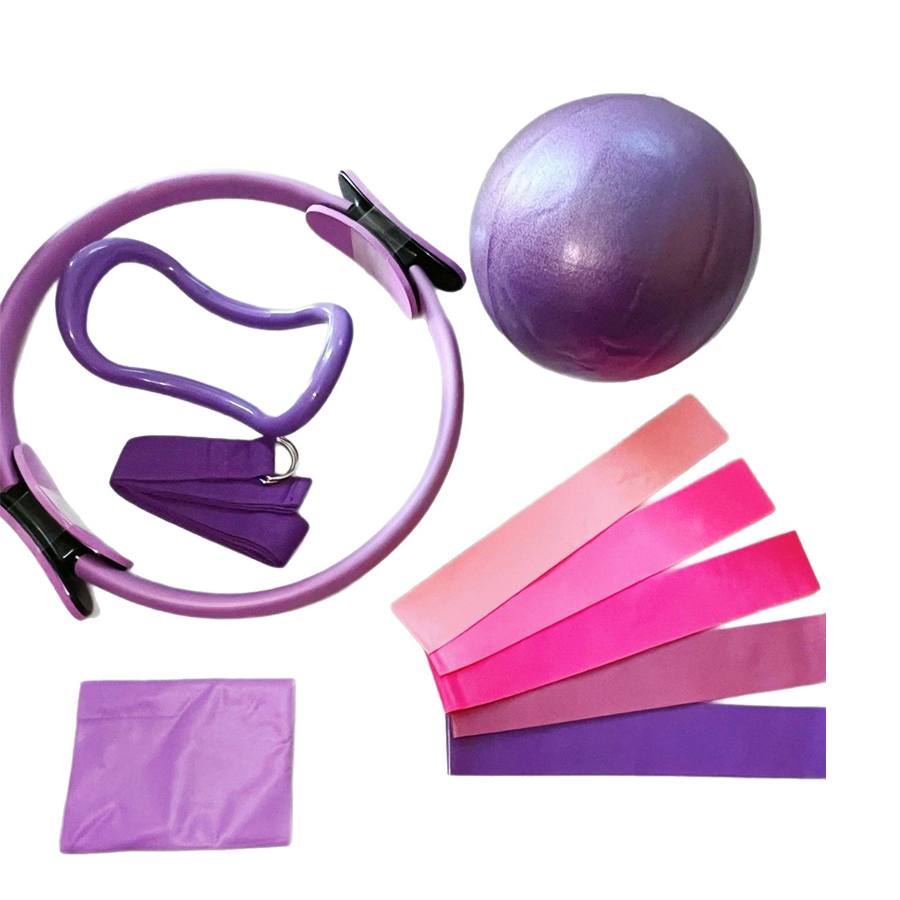 Yoga Fitness Logo - Kundenspezifisches LOGO 5-teiliges Heim-Fitnessstudio-Widerstandstraining-Fitnesstrainingsset 25 cm