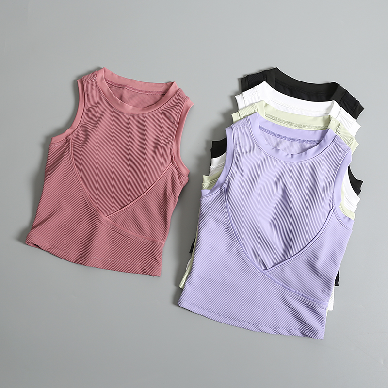 Yoga Fitness Top - Fitness-Bekleidung Damen Ärmelloses Sport-Tanktop Yoga-Kleidung Schnelltrocknend