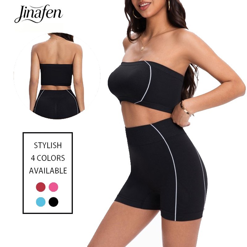 Yoga Daily Fitness - Side Line Contrast Damen-Yoga-Set, flache Nähte,