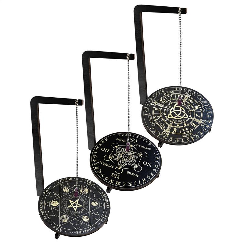 Yoga Fitness Board - Holz Pendel Display Stand Schmuck Kristall
