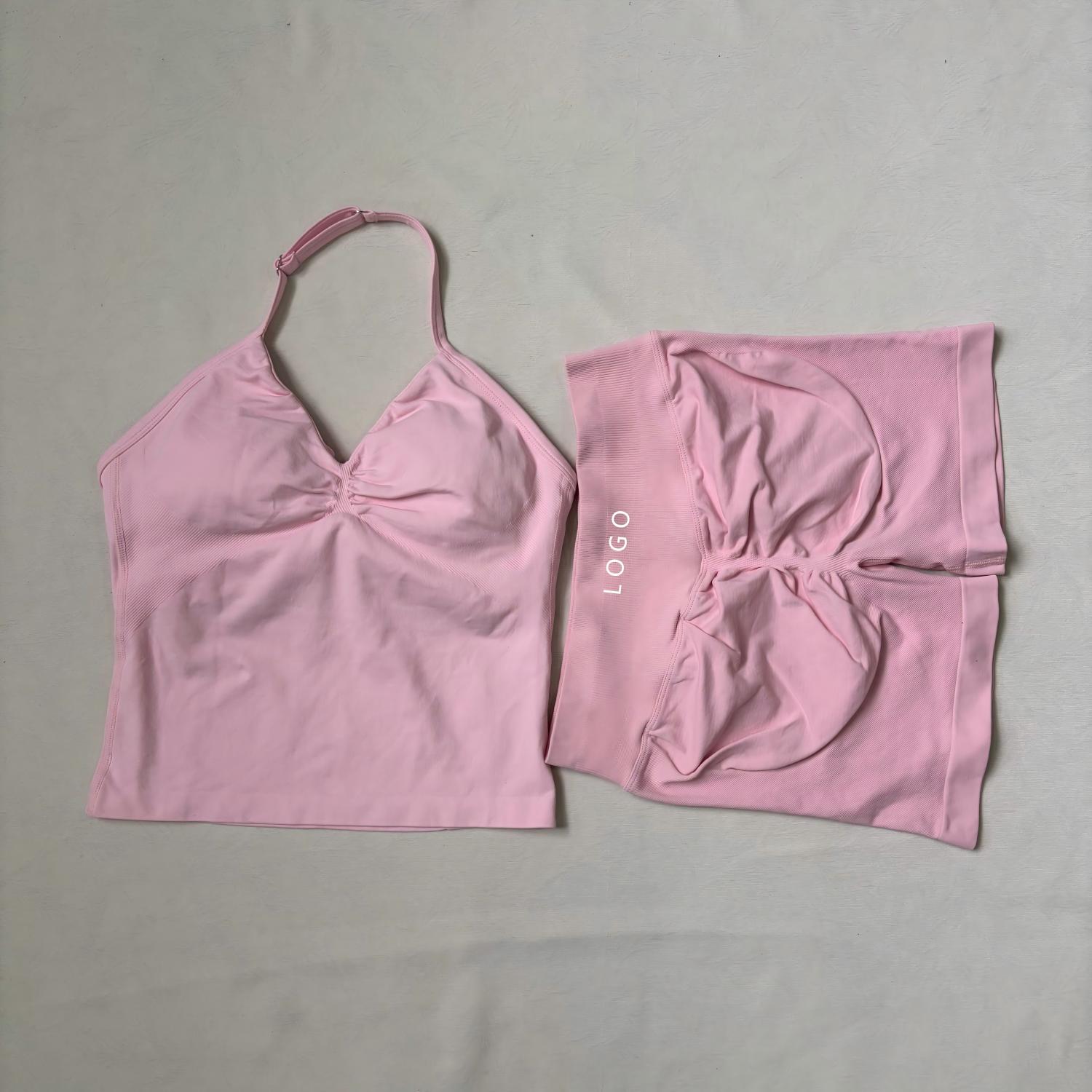 Yoga Fitness Logo - LOGO Yoga-Bekleidung Zweiteiliges Damen-Set: Sling-Top und