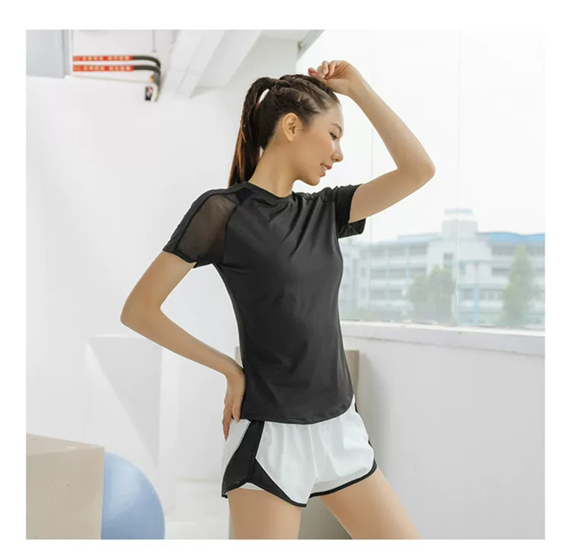 Sommer-Sport Kurzarm-Damen-Obe – Yoga Fitness Top Bewertung und Preis