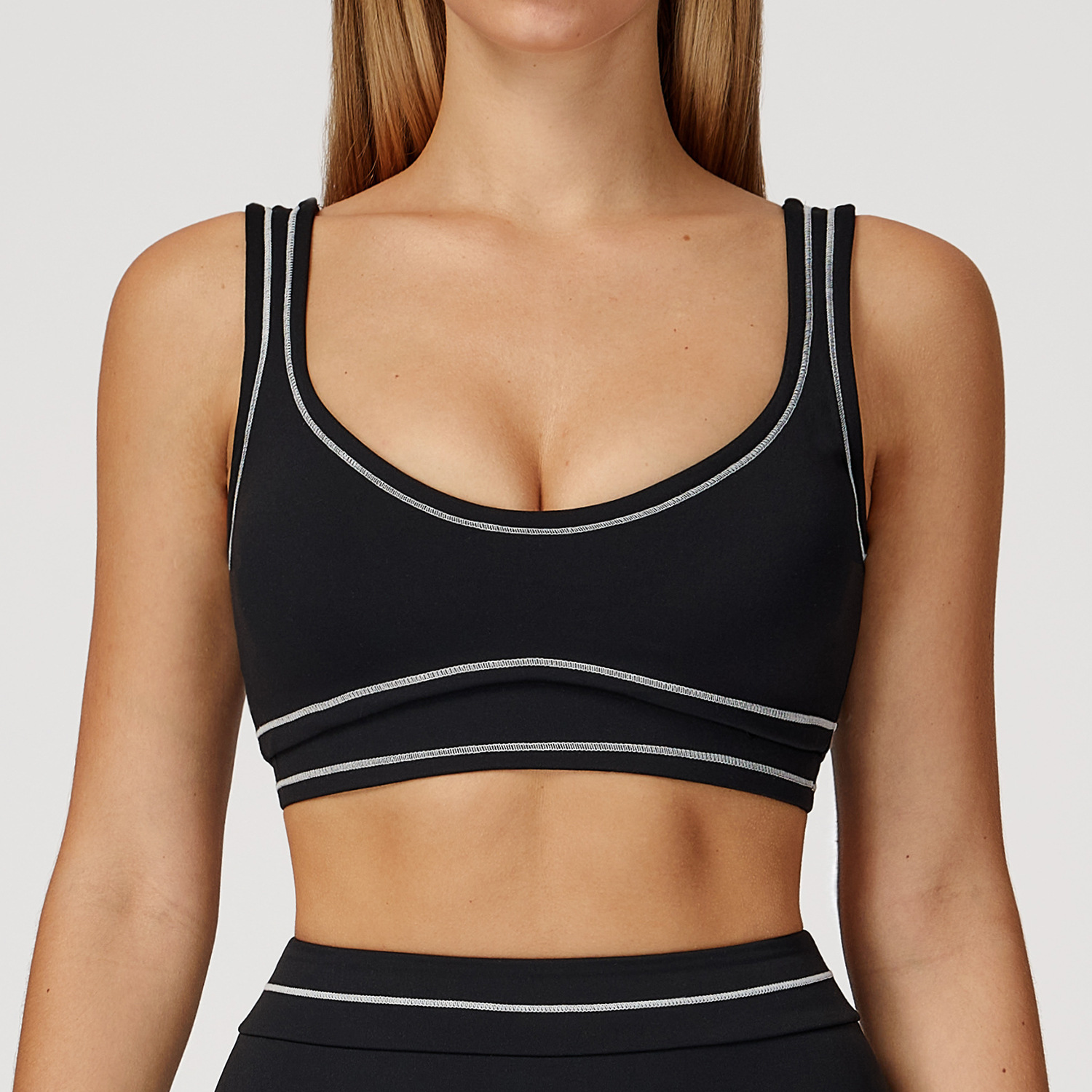 Maßgeschneiderter Logo-Yoga-BH – Yoga Fitness Logo Bewertung und Preis