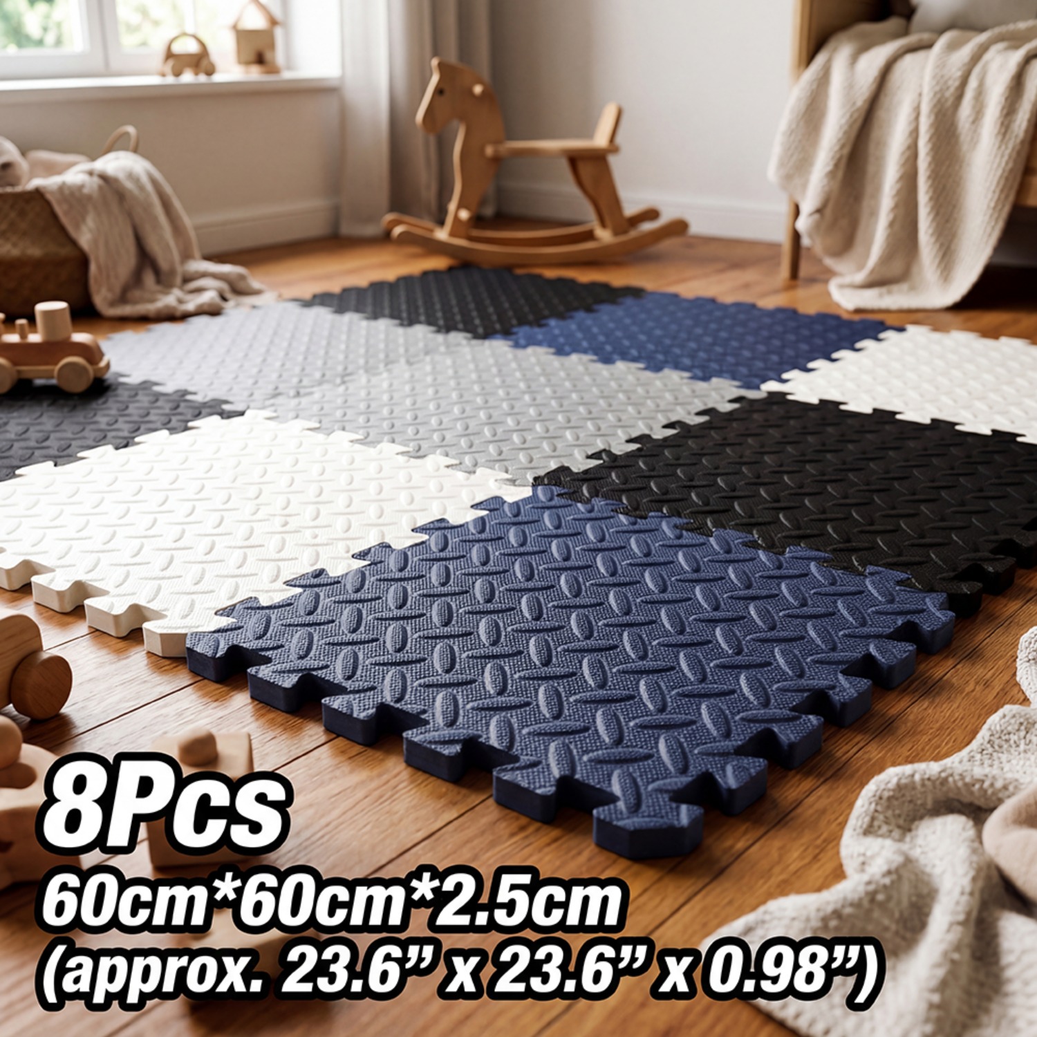 8-teilige 60x60cm EVA-Schaumst – Yoga Fitness Rooms Bewertung und Preis