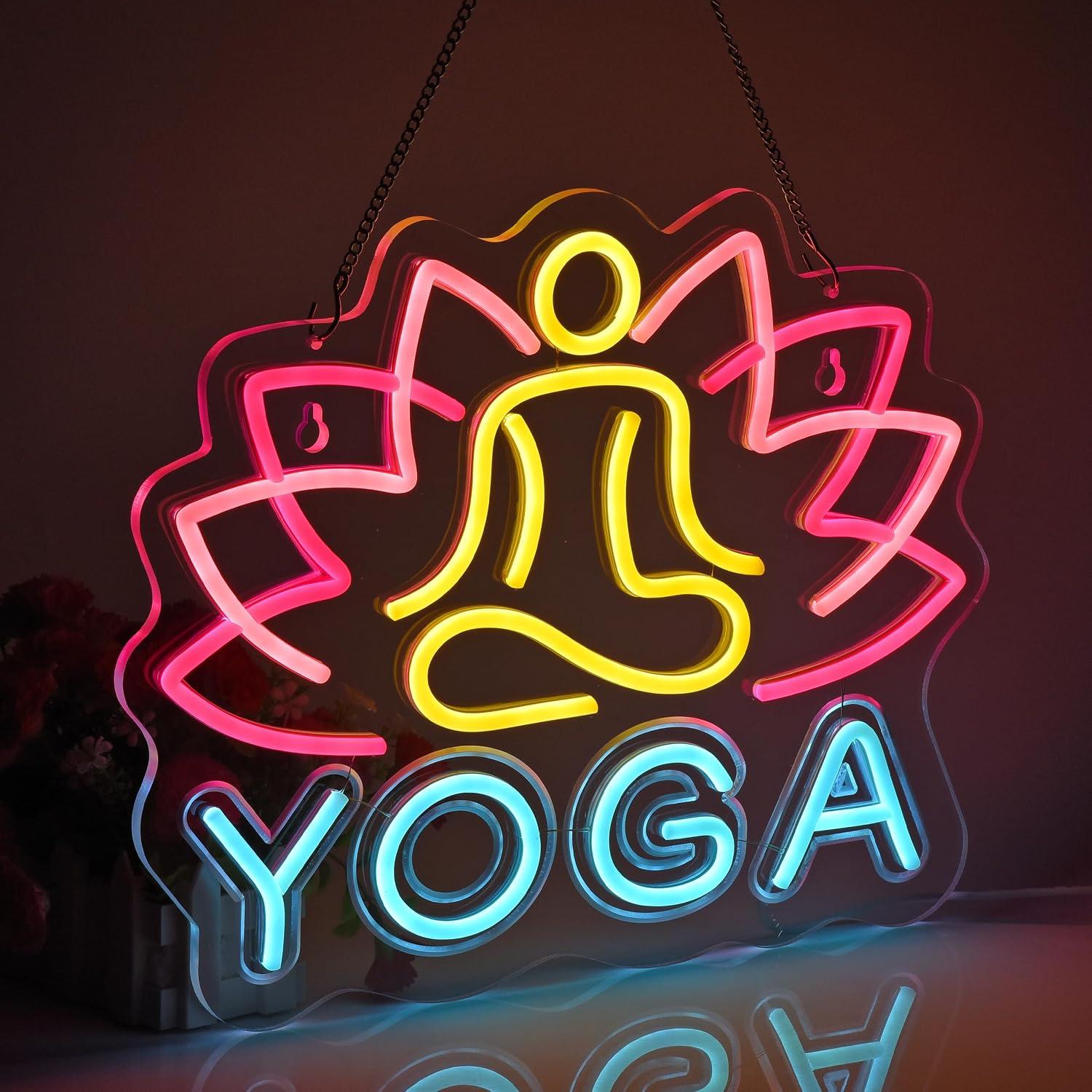 Yoga-Neonschild Dimmbares LED- – Yoga Fitness Rooms Bewertung und Preis