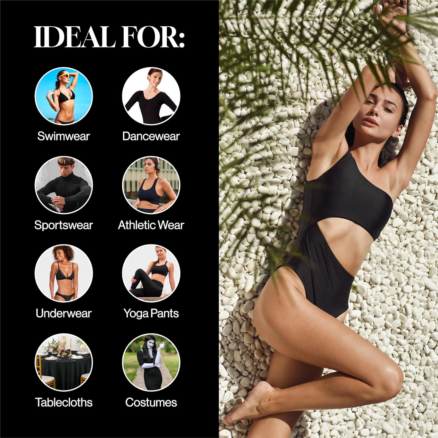 Spandex-Stoff, 4-Wege-Stretch  – Yoga Fitness Top Bewertung und Preis